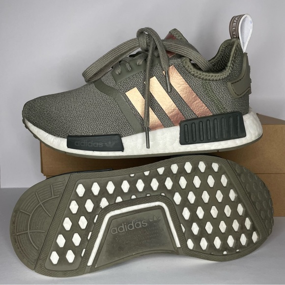 SOLD- Womens adidas NMD R1 Athletic Shoe - Legacy Green / Copper - Picture 3 of 12